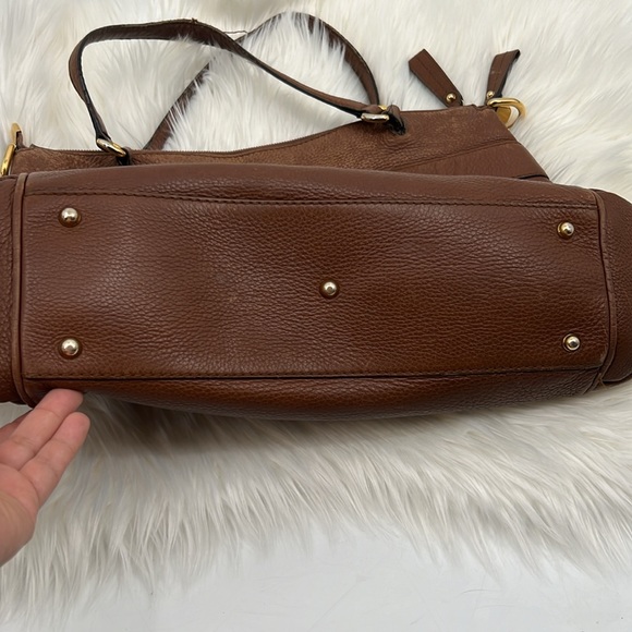 Gucci Brown Pebbled Leather Ride Satchel - Picture 8 of 17